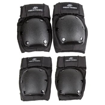 Наколенники Tech Team Safety Line 1300 черный (РАЗМЕР L)